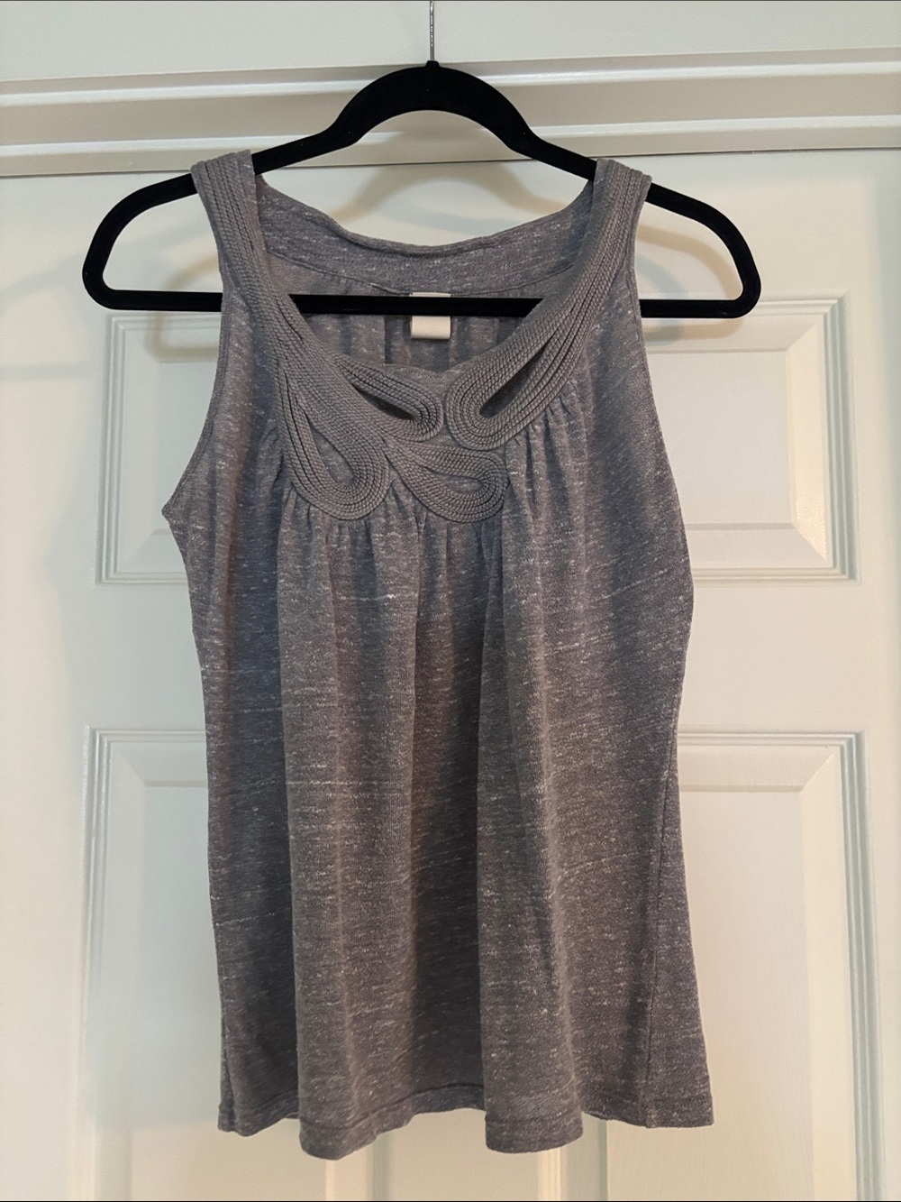 Anthropologie Heather Gray Knit Top